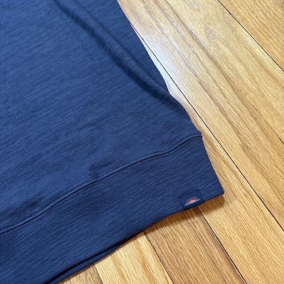 NWT Faherty Men's Size Large Sunwashed Slub Hoodie Blue Nights Organic Cotton - Picture 9 of 15